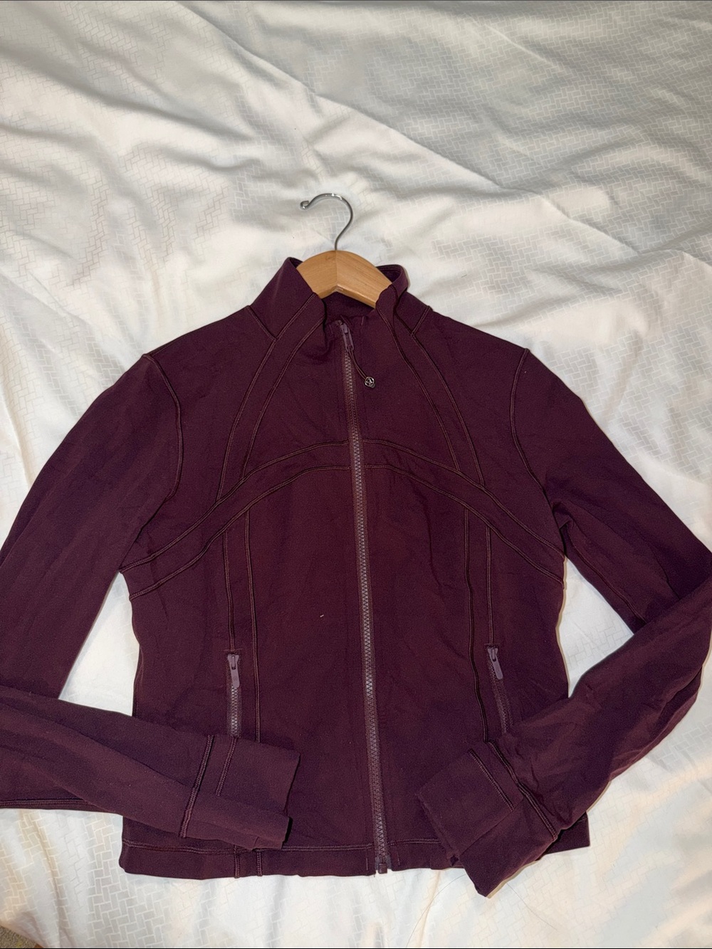 lululemon athletica Plum Full-Zip define crop Jacket